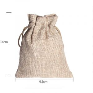 20 Pcs Sachets en Jute, Pochettes Sachets en Lin, Sac Cadeau r&eacute;utilisable, Sac Toile de Jute Pochette Tissu Cordon Pochettes Sachets Chanvre avec