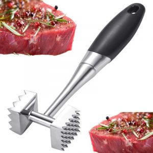 Marteau &agrave; Viande, Attendrisseur &agrave; Viande Professionnel, Attendrisseur de Viande Tr&egrave;s R&eacute;sistant, Marteau &agrave; Viande Avec Extr&eacute;mit&eacute;