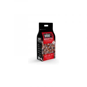 Charbon de bois Weber en bois ve'ge'tal pour grill a' briquettes 8 kg dans un sac de charbon de bois pour barbecues pique-nique de qualite'