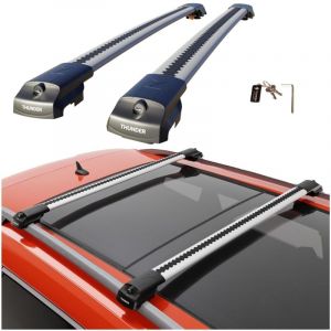 Barres de toit Thunder pour rails RENAULT TRAFIC 2001-