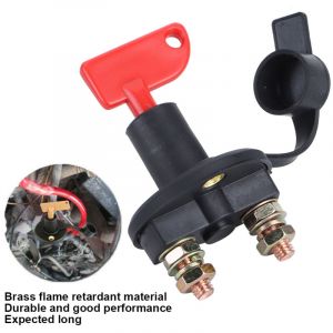 Interrupteur de coupure d'isolateur de batterie de voiture, coupe-circuit automatique d'isolateur de batterie de commutateur principal de voiture