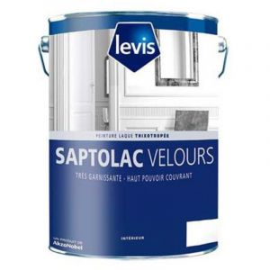 Levis - Saptolac Velours Peinture Laque Alkyde - Bois & Métaux Ferreux - Intérieur Conditionnement: 1L - Couleur: blanc