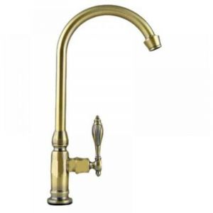 Robinet de Cuisine Mitigeur Robinet Laiton Bross&eacute;,Eau Froide Robinet Rotatif Lavabo,Robinet de Lavabo avec Tirette pour Vasque et Lave Mains,Bronze