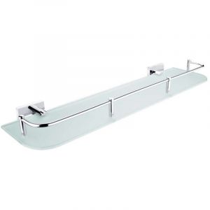 Keira - Tablette avec parc, 50 cm, verre dépoli/chrome ke 22091AX-50-26 - Nimco