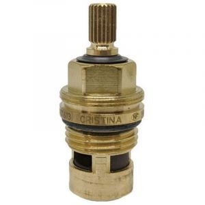 Vanne &agrave; disque c&eacute;ramique de rechange 1/2" 180&deg; droite pour mitigeur Cristina CRIVT5888Q00 Tete