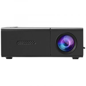 Mini Projecteur, Mini Projecteur Portable 1080P Full HD Support&eacute;, Videoprojecteur avec T&eacute;l&eacute;commande, Compatible avec HDMI/Audio/Tablette/PC/USB，noir