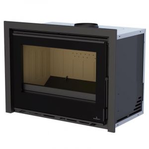 Insert à bois ventilé raccordable - BRONPI Cairo 70-I 12 kW Sans kit air - Foyer en vermiculite - Sans cadre inférieur