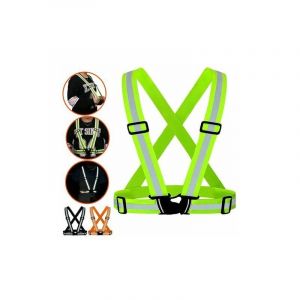 Ymyny - Triangle de sécurité et gilet de sécurité Gilet de sécurité gilet de sécurité réfléchissant pour moto vélo jogging nuit course équitation 4