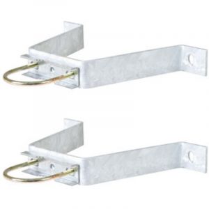 HDSAT Paire d'&eacute;triers Fixation Murale patte en M D&eacute;port 90mm M&acirc;t Antenne TV TNT SAT