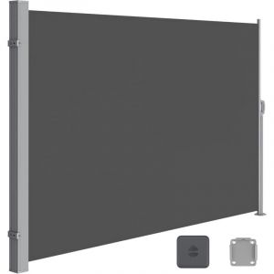 Paravent ext&eacute;rieur 200 x 300 cm (H x L), Store lat&eacute;ral Brise-vue Paravent retractable - Gris Anthracite GSA200G02