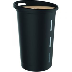 EDA - Coffre &agrave; granul&eacute;s pour 25 kg de pellets Jura Montania - &oslash; 39,7 x 60,5 cm