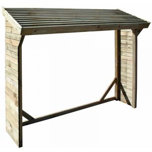 Gardeness - Portail en bois en bois impr&eacute;gn&eacute; dans la for&ecirc;t Autoclave 217x80x180