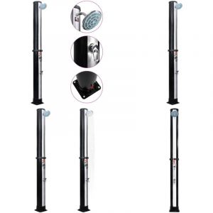 Douche solaire d'extérieur avec pomme de douche et robinet 40 l - douche solaire - douches solaires - Home & Living