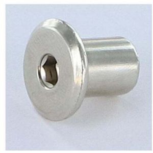 Combifix &eacute;crou relieur T&ecirc;te plate Diam&egrave;tre de t&ecirc;te: 15 Diam&egrave;tre du corps 9 Longueur sous t&ecirc;te 15 M6 Cl&eacute;-10 pi&egrave;ces