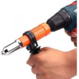 Adaptateur de pistolet rivets en m tal, kit d'adaptateur de forage pour pistolet rivets, riveteuse professionnelle, pistolet rivets lectrique sans