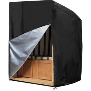 Vtizikl Housse de Protection pour Chaise de Plage en Tissu Oxford imperm&eacute;able et ind&eacute;chirable Strandkorb 135X105X175/140cm