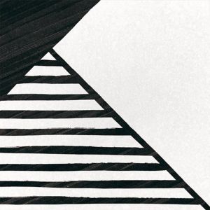 Carrelage gr&egrave;s c&eacute;rame effet carreau de ciment CAPRICE DECO B&W ORIGAMI 20x20cm 20x20 cm Noir et Blanc - Mat - bo&icirc;te de 1 m2