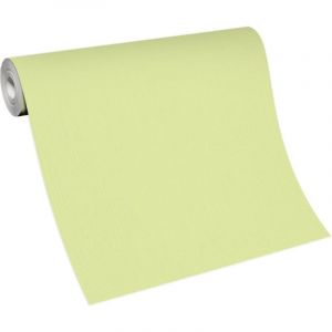 Bricoflor - Papier Peint vert anis Tapisserie unie verte pour cuisine, chambre & plus Papier Peint intissé monochrome vert anis