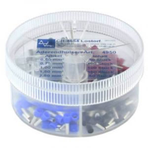 Vogt Verbindungstechnik - Assortiment d'embouts simples blanc, gris, rouge, noir, bleu 400 pc(s)
