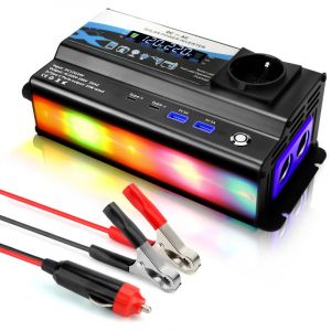 Tonysa - Convertisseur 1000W 12V/24V Convertisseur de Tension Double usb Power Inverter , Onduleur Transformateur avec Allume double Cigare Prise
