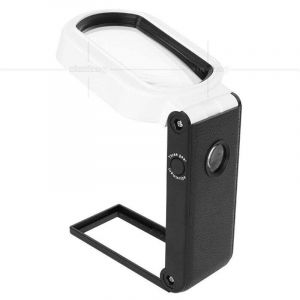 Loupe de Lecture 25 x 10 x Loupe Grossissante &eacute;clair&eacute;e Loupe de Poche Pliable 7 LED Loupe de Lecture sur Pied Loupe Lumineuse Multifonctionnelle pour