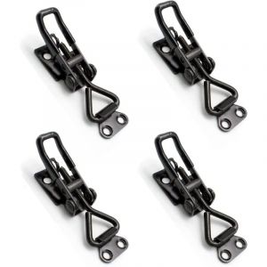 4 Pièce Loquet a Bascule en Acier Inoxydable, Fermeture à Levier en Métal, Loquet à bascule en Métal, Pince à Bascule Réglable, Pinces à Bascule