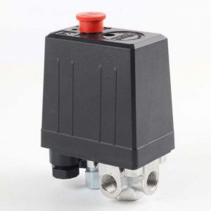 Pressostat de compresseur d'air avec 4 sorties pièces de compresseur de soupape de commande de pressostat, Monophasique, ¼" Port, Pressostat Pour