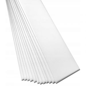 Verdico Panneaux muraux et de plafond effet bois blanc, 100 &times; 16,7 cm &ndash; dalles d&eacute;coratives l&eacute;g&egrave;res en polystyr&egrave;ne, isolation thermique et acoustique,