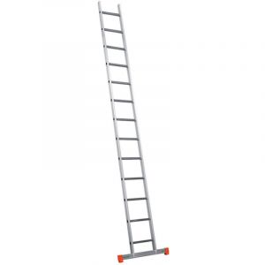 Echelle simple alu Facal 13 &eacute;chelons Haut. travail 5.0 m Genia Barre stab. - GS400/B