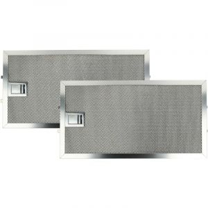 Vhbw - 2x Filtre anti-graisse compatible avec Miele da 209-2, da 209-2 ext, da 211, da 219, da 219-1, da 219-2, da 209-1 hotte de cuisine, métal