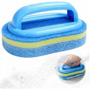 Brosse de nettoyage éponge de piscine monobloc accessoires de piscine pour nettoyer la saleté sur les parois de la baignoire de piscine