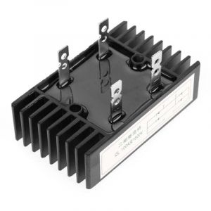 Pont redresseur 100A, 1pc 100A Amp&egrave;re 1600V Tension biphas&eacute;e &agrave; diode pont redresseur haute puissance G&eacute;n&eacute;rateur de diodes noir Pont redresseur 1600V