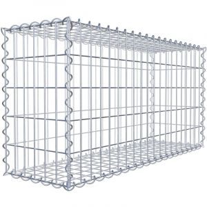 Gabiona - Gabiondeco - Gabion 100 cm x 50 cm x 30 cm (l x h x p). mailles 5 x 10 cm. Spirale - Made in Germany
