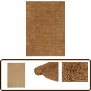 Tapis à poils bouclés fait à la main 200x300 cm Jute et coton - Tapis Moelleux - Tapis Jute - Tapis Artisanal - Tapis Bohème - Décoration Murale