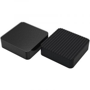 Csparkv - 10 Paires Double Face Scratch,Scratch Autocollant Double Face,Bande Auto-Adhésif Carré Noir,Ruban Adhésif Scratch,Fermeture