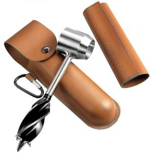 Perceuse à main pour le travail du bois, Perceuse de survie manuelle, Outils de bushcraft à tarière manuelle, Tarière manuelle de camping pour le