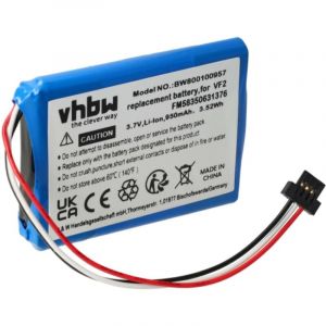 Vhbw - Batterie compatible avec TomTom One 140, 140S us, 140S, 4EK0.001.02, 1EK0.052.02 gps, appareil de navigation (950mAh, 3,7V, Li-ion)
