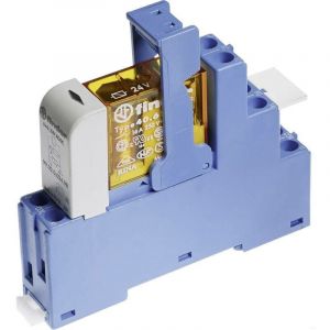 Finder 48.52.8.024.0060 Module relais Tension nominale: 24 V/AC Courant de commutation (max.): 8 A 2 inverseurs (RT) 1 pc(s) A944721