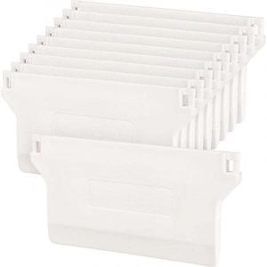 Plaque de Lestage Store Californien - Kit de R&eacute;paration Poids de Store Vertical de Rechange 89 mm - Blanc (10 pcs)