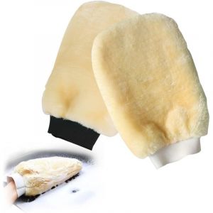 Gant de Lavage Voiture, 2pcs Gants de Nettoyage Auto, Gants de Lavage de Voiture Double Face, Gant de Lavage Auto Microfibre, Entretien de la Voiture