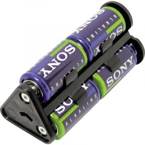 MPD - Support de pile 6x LR14 (c) BU1-M-402 raccordement par pôles de contact (l x l x h) 112 x 53 x 48 mm 1 pc(s)