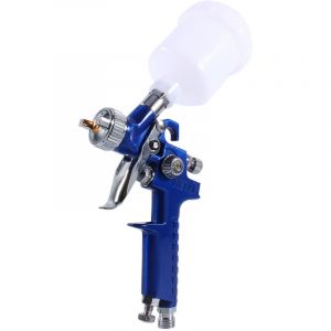 Blue Gravity Feed hvlp Mini Pistolet à peinture à air basse pression 0,8 mm Buse 100 ml