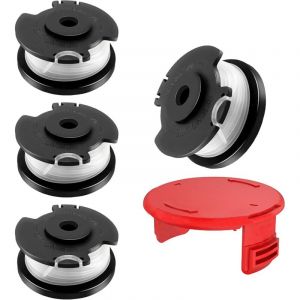 4 Pi&egrave;ces Bobine de Fil Convient pour Einhell TLE-03,Rechange Coupe Bordure pour Einhell ge-ct 18/28 Li et ge-ct 18/28 Li TC,&Oslash;1,6mm 4,9m