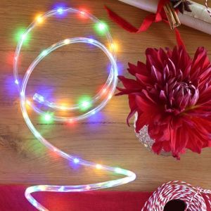 Cordon lumineux solaire multicolore 5m