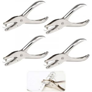 Ccykxa - Poinçon Monotrou 4 Pcs Poinçon 3MM Pince à Trou en Métal Pince à Perforer en Papier Métallique à Main Poinçon Pour Cartes en Papier Feuille