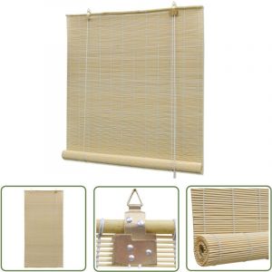 Vidaxl - The Living Store Store à rouleau bambou naturel 100x160 cm - Stores Vénitiens - Rideaux En Bambou - Décoration Intérieure - Habillage De
