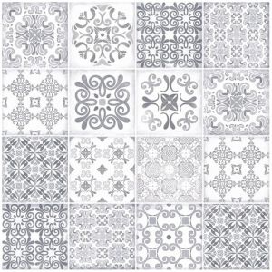 El Barco - Faïence patino grey decorado 15x15 cm