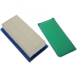 Lot de filtres compatible avec Briggs & Stratton 9PS ohv Vanguard moteur de tondeuse à gazon - 2x filtres (1x filtre à air, 1x préfiltre) - Vhbw