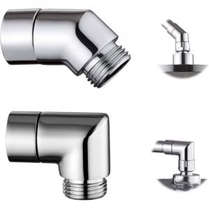 2 pi&egrave;ces 90&deg;/135&deg; Coude Inclinaison Adaptateur de Pommeau de Douche, Douchette &agrave; Main de Salle de Bain Douchette, Laiton douchette Adaptateur pour