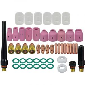 WIG DB SR WP 17 18 26 Kit de 49 pi&egrave;ces pour chalumeau Avec jeu de buses en c&eacute;ramique buses en Pyrex 10